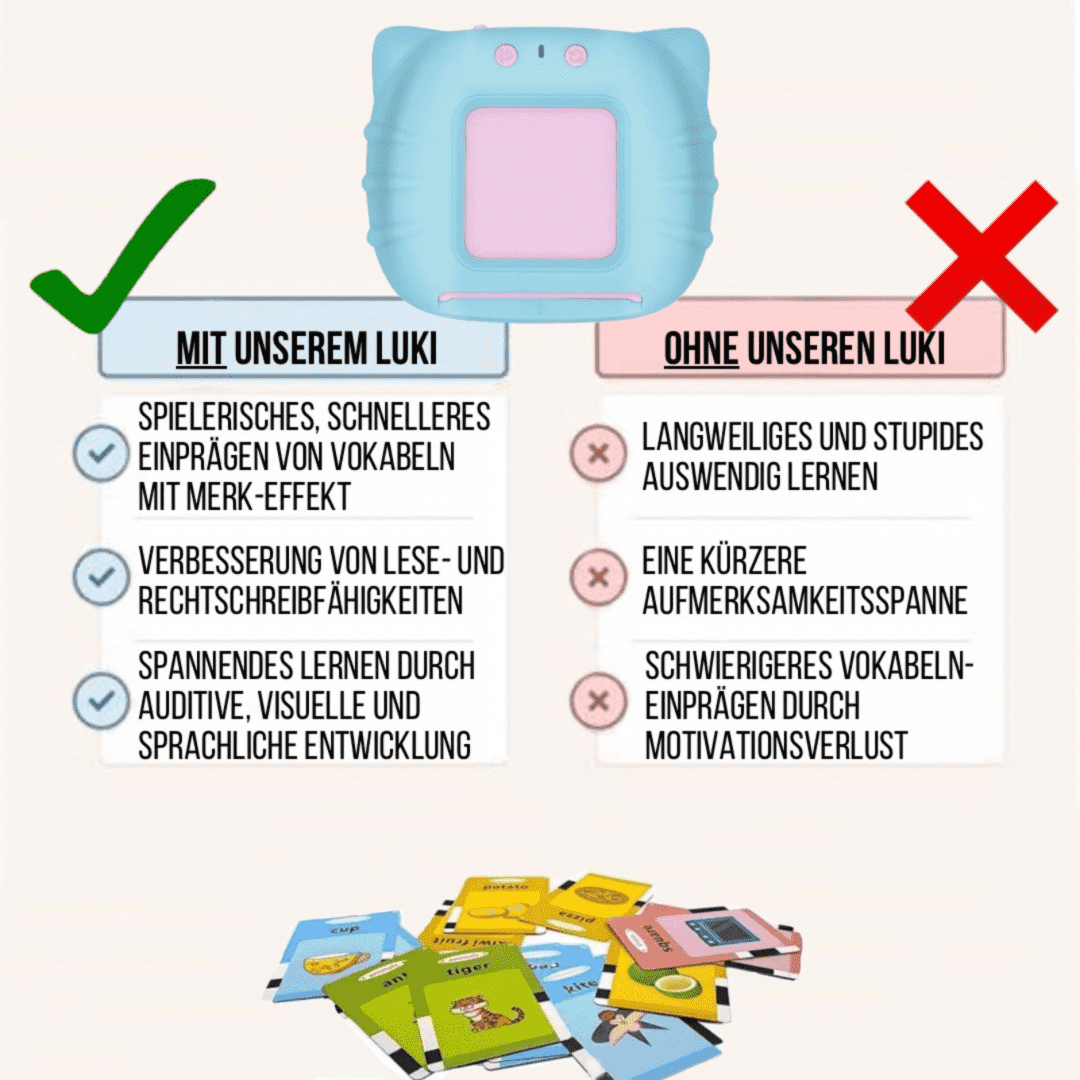 Luki - Kartenleser für geselligen Englisch-Spaß