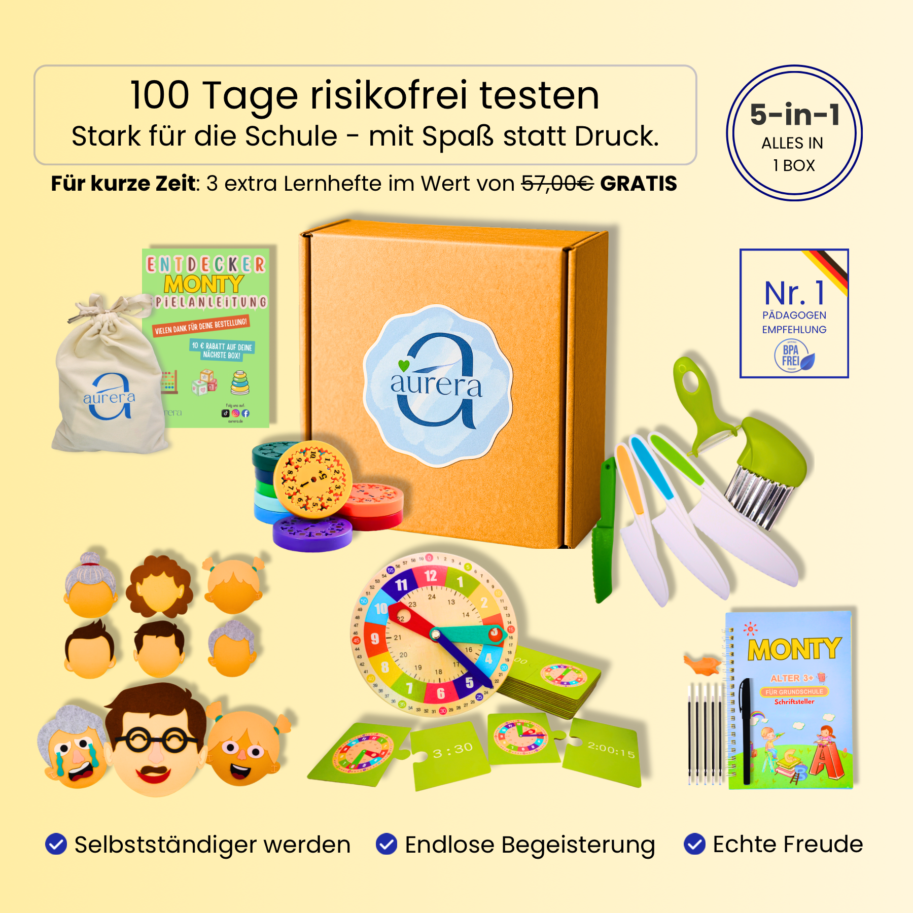 MONTY– 5-in-1 Box für spielerisches Wachsen