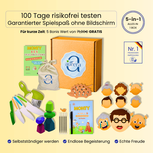 MONTY– 5 in 1 Box für spielerisches Wachsen