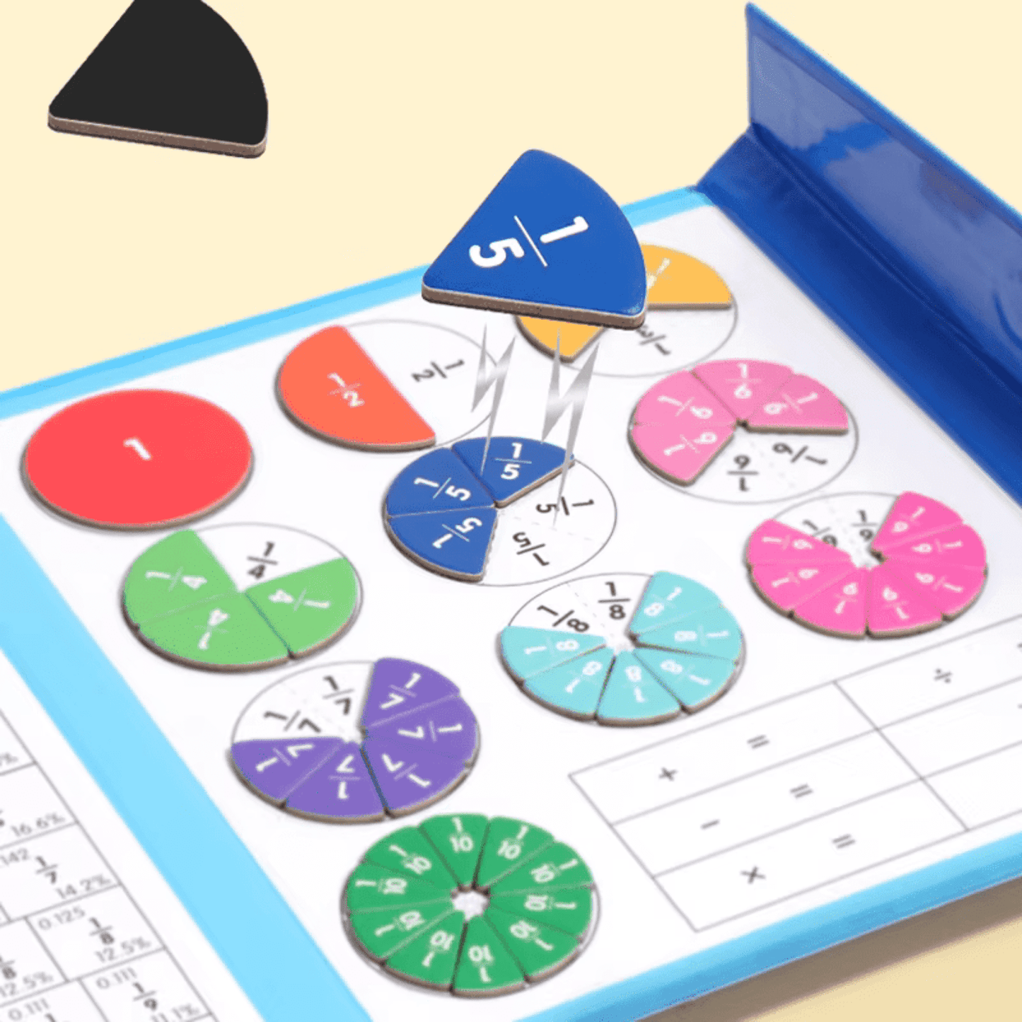 Mathe Dino - Das magnetische Bruch-Puzzle