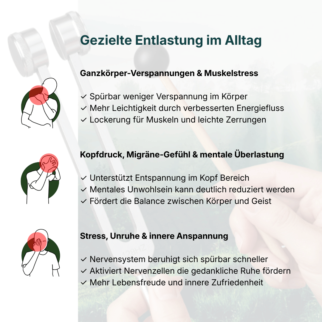 Erdunia - Stimmgabeln für tiefe körperliche Entspannung