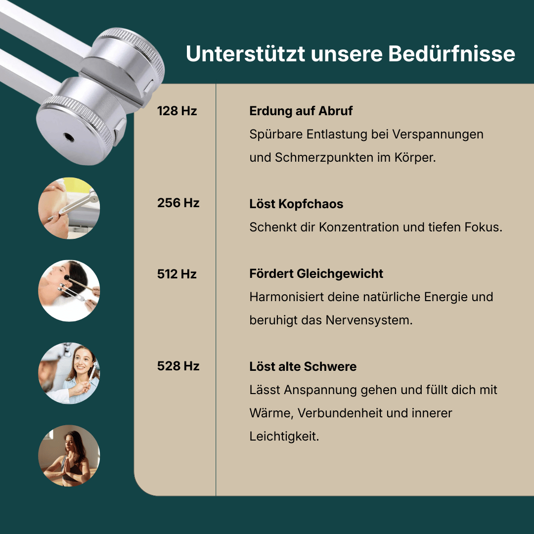 Erdunia - Stimmgabeln für tiefe körperliche Entspannung