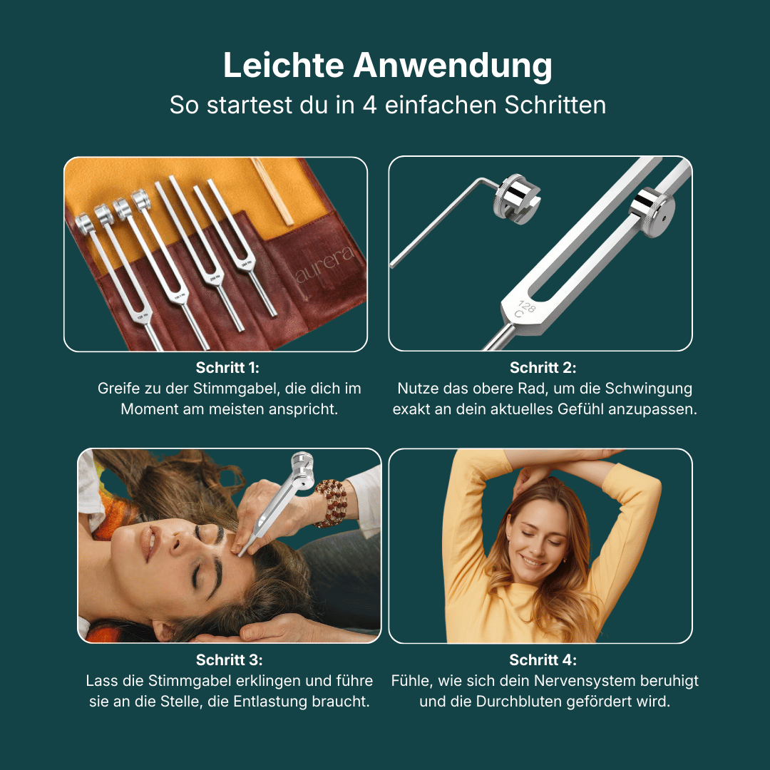 Erdunia - Stimmgabeln für tiefe körperliche Entspannung