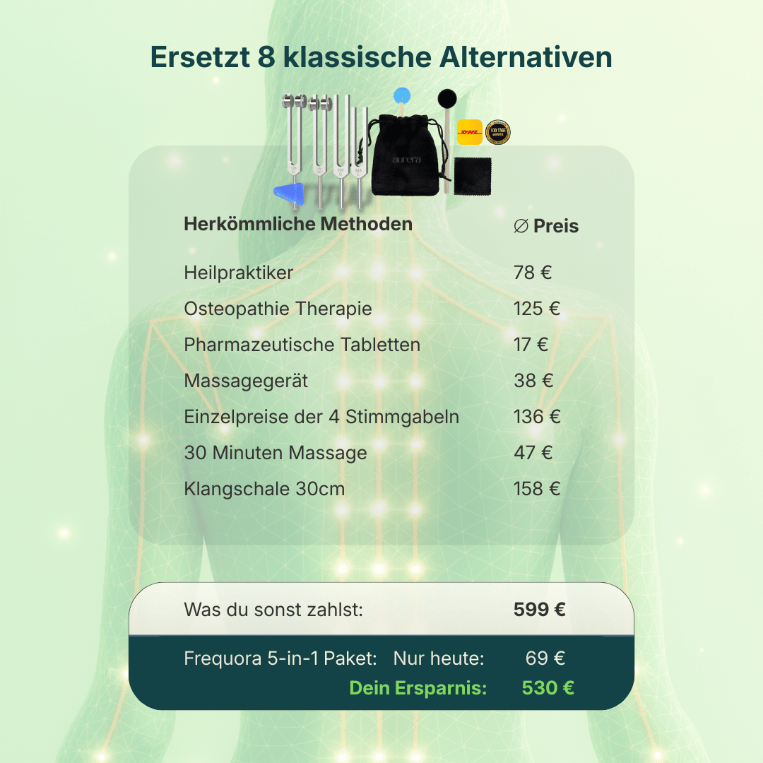 Erdunia - Stimmgabeln für tiefe körperliche Entspannung