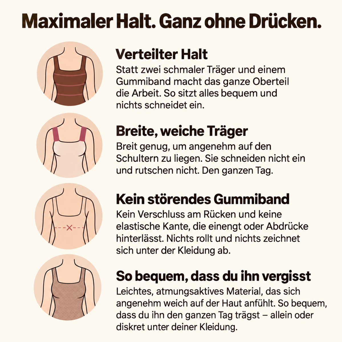 Tops mit BH